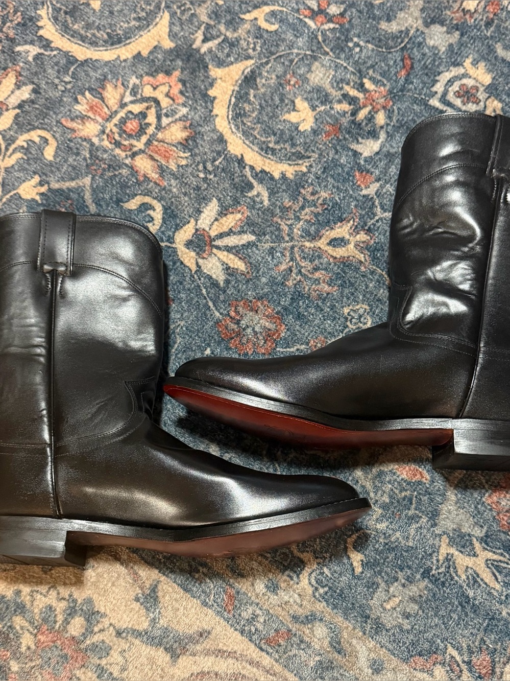 Justin Boots Mens‎ 3133 Jackson Black Roper Boot Size 10.5 D